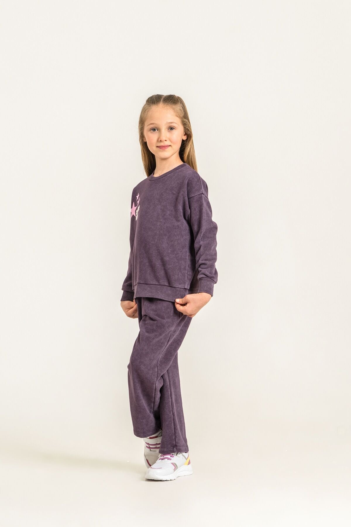 Rolypoly Kız Çocuk Creative Mood Mor Eşofman Takımı RP3927-C-V2 Ürün ikincil görseli