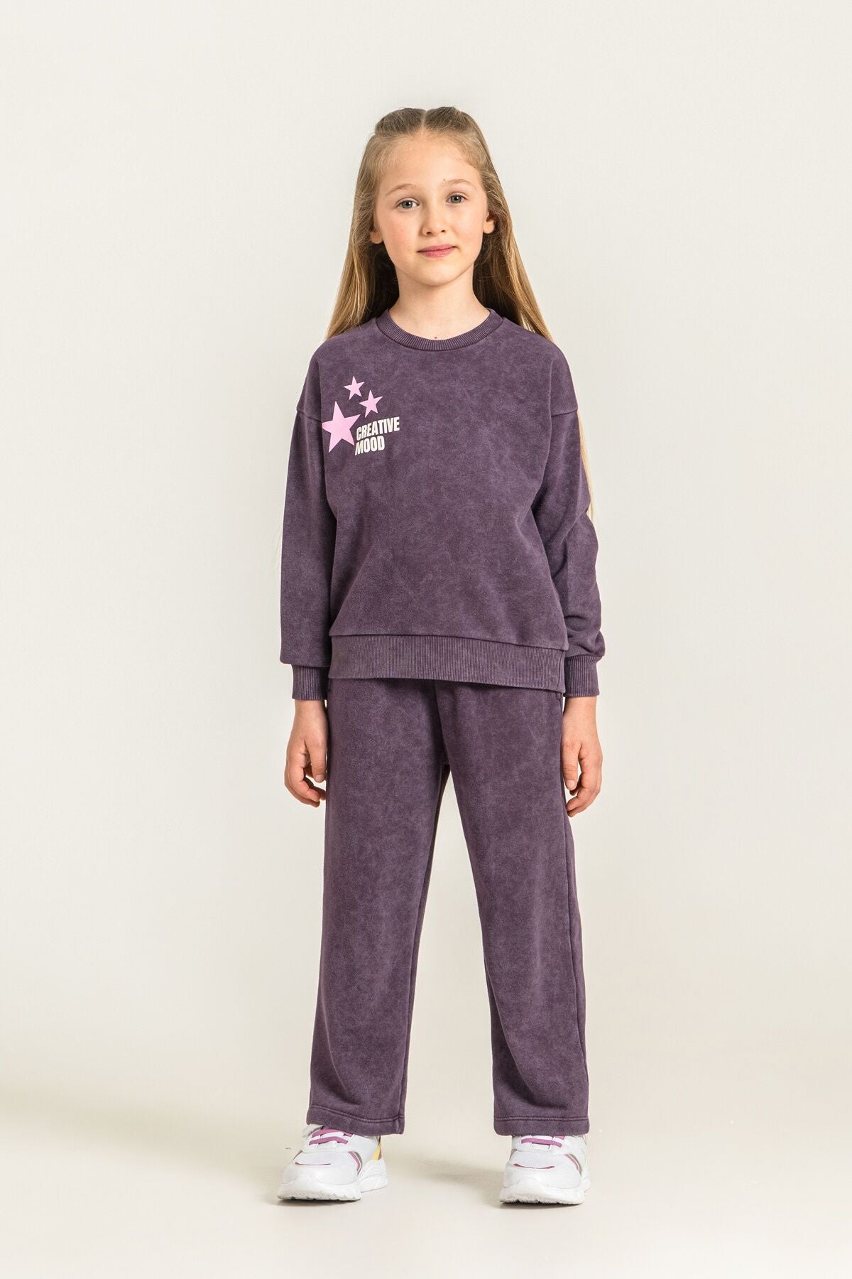 Rolypoly Kız Çocuk Creative Mood Mor Eşofman Takımı RP3927-C-V2