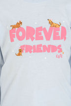 Rolypoly Kız Çocuk Forever Friends Mavi Uzun Kol Pijama Takım RP3907-C-V2
