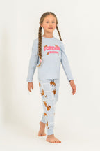 Rolypoly Kız Çocuk Forever Friends Mavi Uzun Kol Pijama Takım RP3907-C-V2