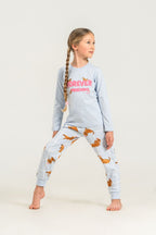 Rolypoly Kız Çocuk Forever Friends Mavi Uzun Kol Pijama Takım RP3907-C-V2