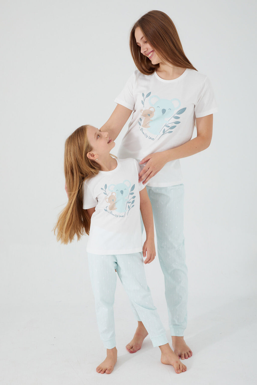 Teddy Bears Beyaz Kız Çocuk Kısa Kol Pijama Takım