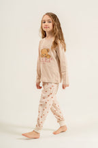 Rolypoly Kız Çocuk Let Me Sleep Please Pembe Uzun Kol Pijama Takım RP3915-C-V1