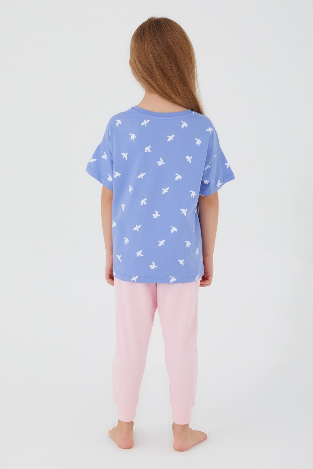 Birds Lavanta Kız Çocuk Kısa Kol Pijama Takım