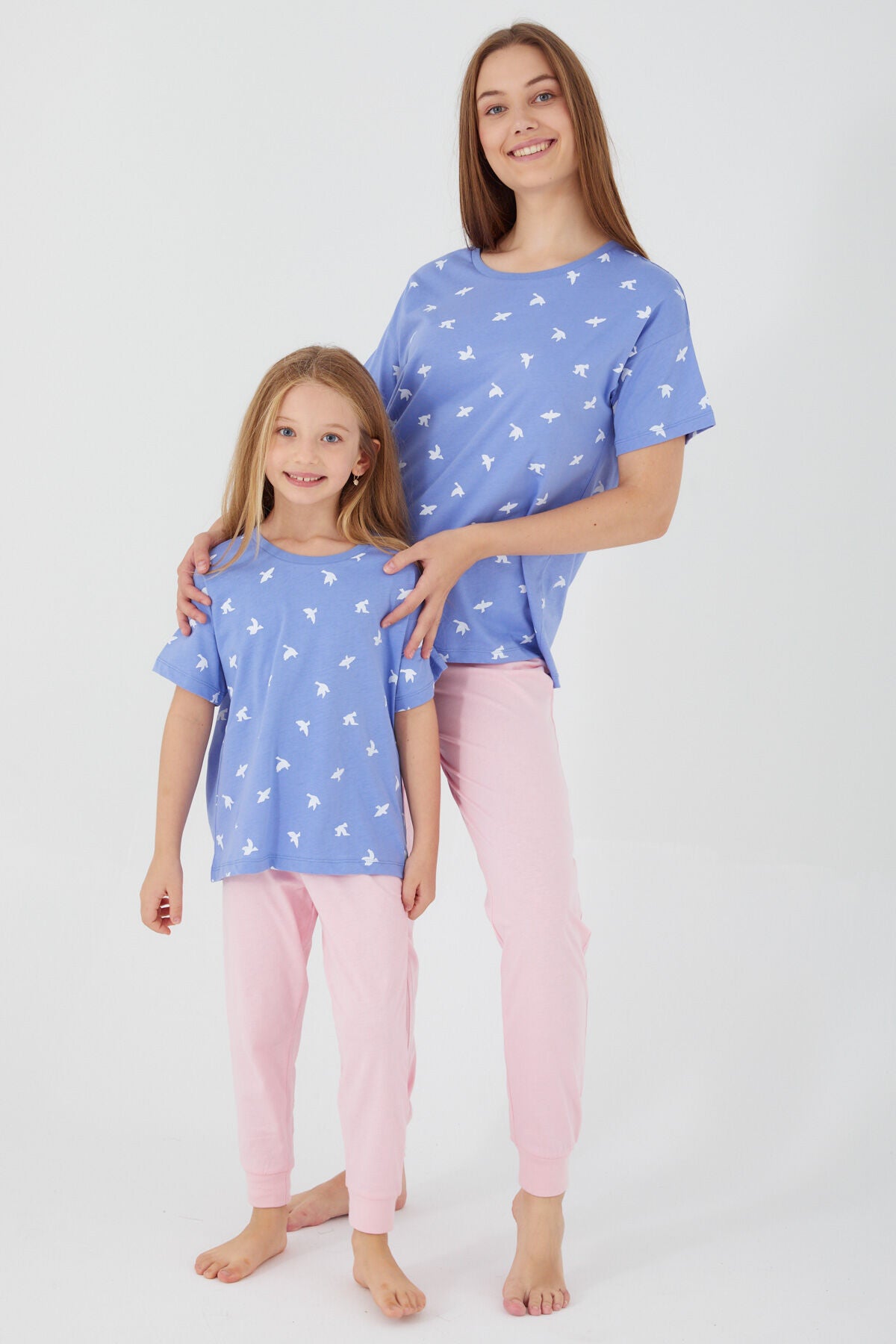 Birds Lavanta Kız Çocuk Kısa Kol Pijama Takım