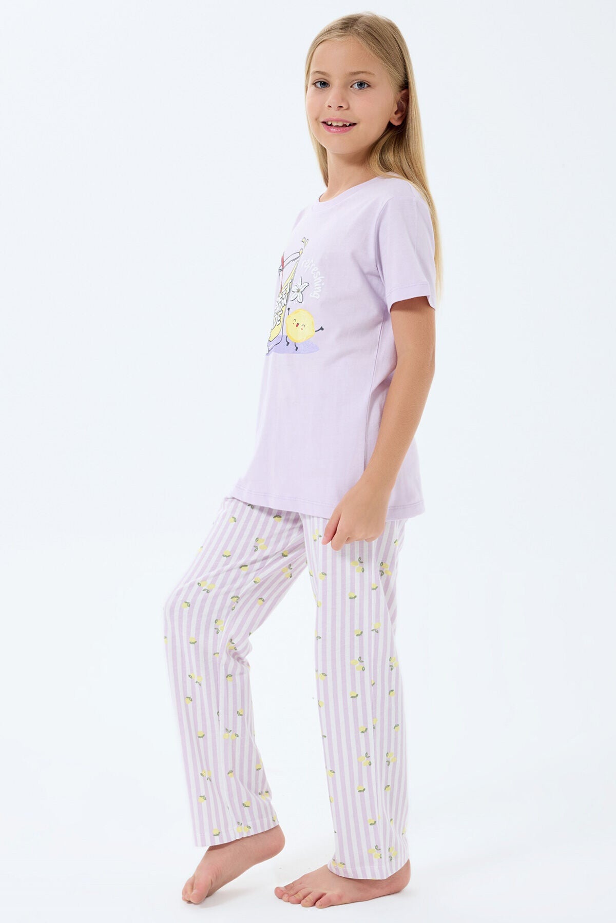 Rolypoly Kız Çocuk Mor Pijama Takım Ürün ikincil görseli