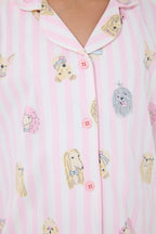Rolypoly Kız Çocuk Pembe Gömlek Pijama