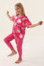 Kız Çocuk Pembe Pijama Takımı