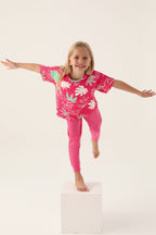 Kız Çocuk Pembe Pijama Takımı