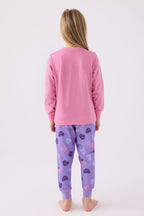 Kız Çocuk Pembe Uzun Kol Pijama Takım
