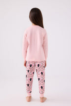 Kız Çocuk Pembe Uzun Kol Pijama Takım RP3490-C-V2