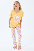 Rolypoly Kız Çocuk Sarı Pijama Takım