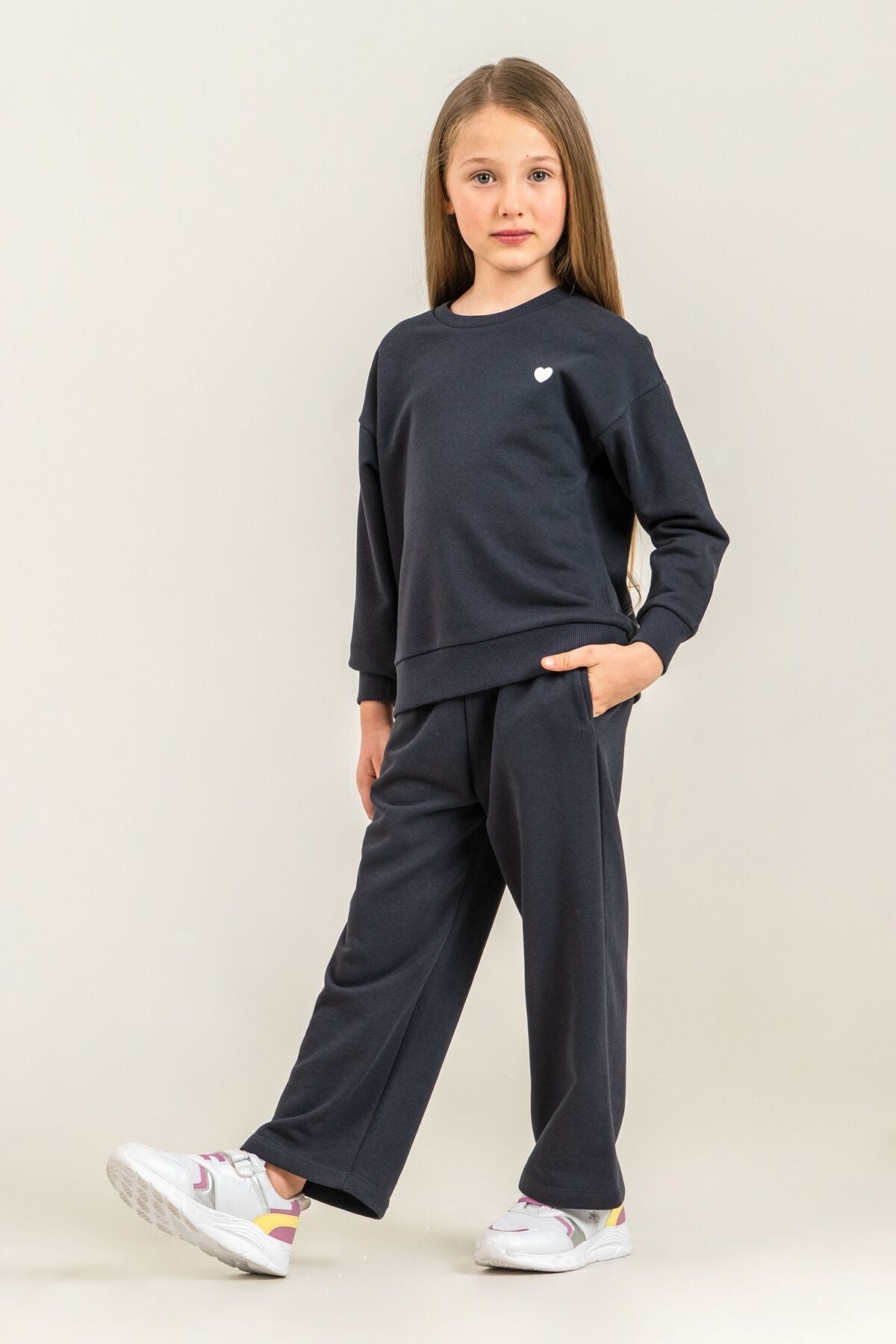 Rolypoly Kız Çocuk Sweet And Chic Antrasit Eşofman Takımı RP3921-C-V1 Ürün ana görseli