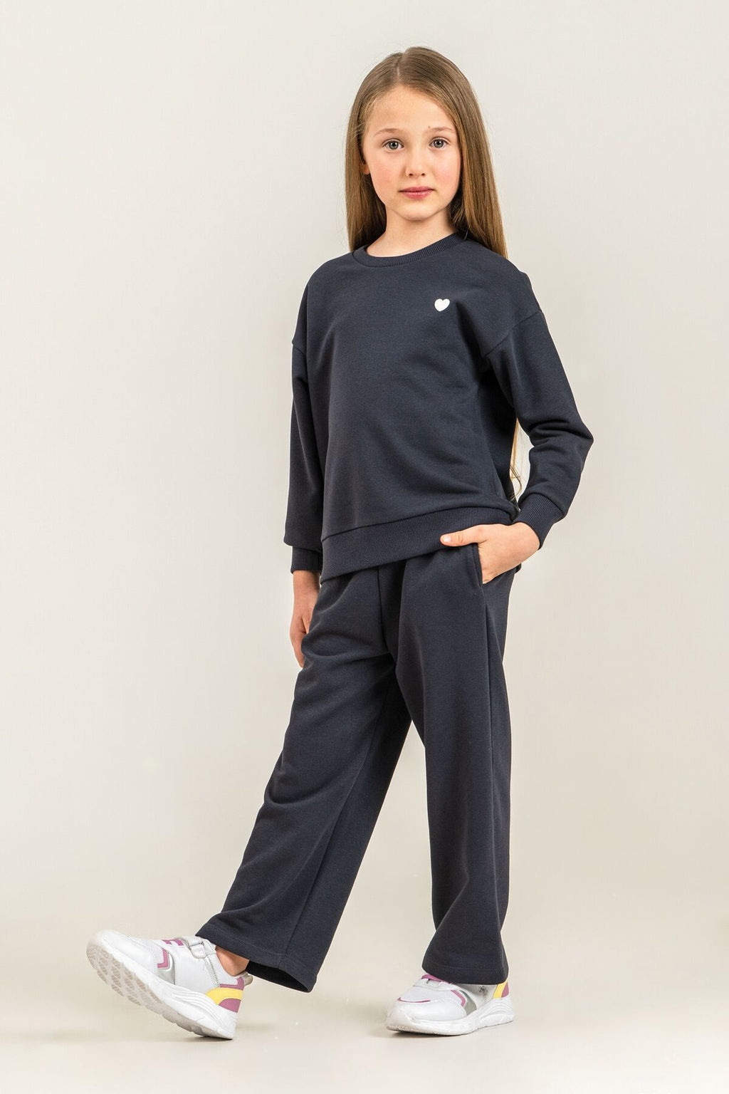 Rolypoly Kız Çocuk Sweet And Chic Antrasit Eşofman Takımı RP3921-C-V1