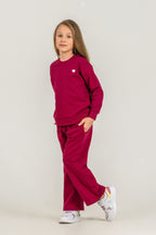 Rolypoly Kız Çocuk Sweet And Chic Bordo Eşofman Takımı RP3921-C-V2
