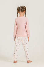 Rolypoly Kız Çocuk Sweet Bear Pembe Uzun Kol Pijama Takım RP3911-C-V1
