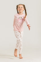 Rolypoly Kız Çocuk Sweet Bear Pembe Uzun Kol Pijama Takım RP3911-C-V1