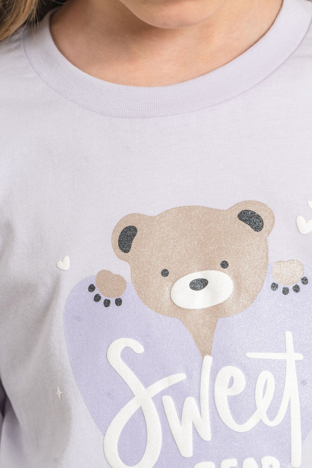 Rolypoly Kız Çocuk Sweet Bear Pembe Uzun Kol Pijama Takım RP3911-C-V2