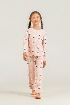 Rolypoly Kız Çocuk Teddy Bears Turuncu Uzun Kol Pijama Takım RP3901-C-V1