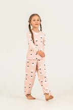 Rolypoly Kız Çocuk Teddy Bears Turuncu Uzun Kol Pijama Takım RP3901-C-V1