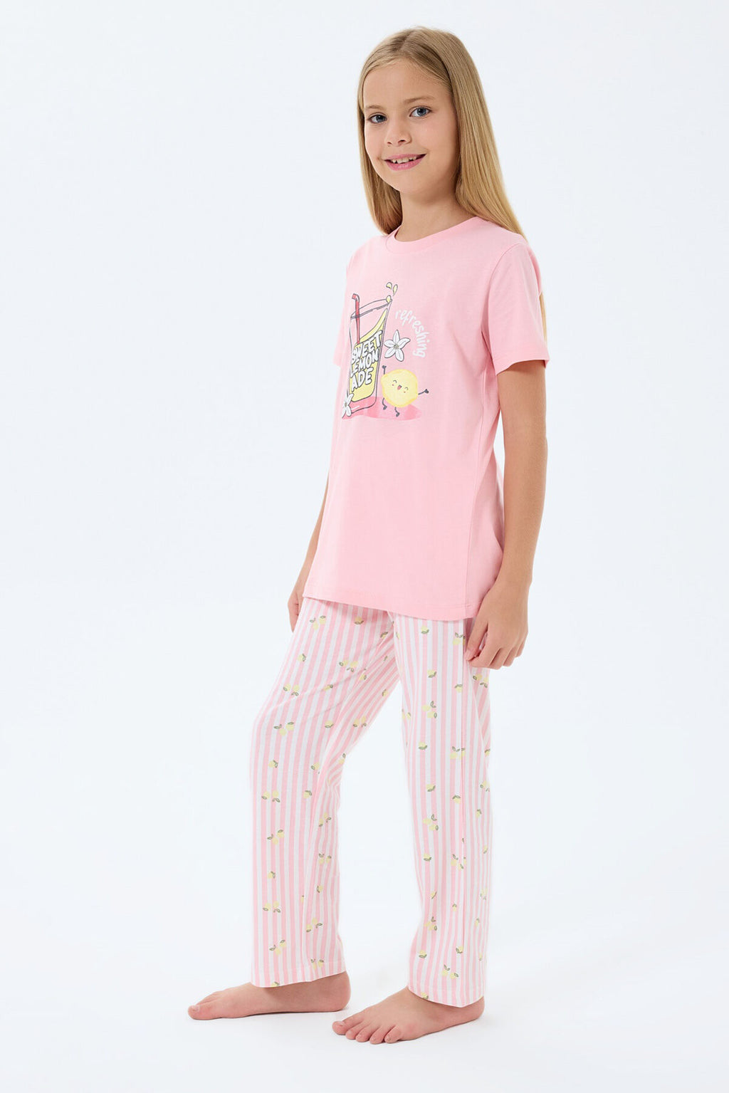 Rolypoly Kız Çocuk Turuncu Pijama Takım