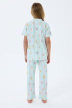 Rolypoly Kız Çocuk Yeşil Gömlek Pijama