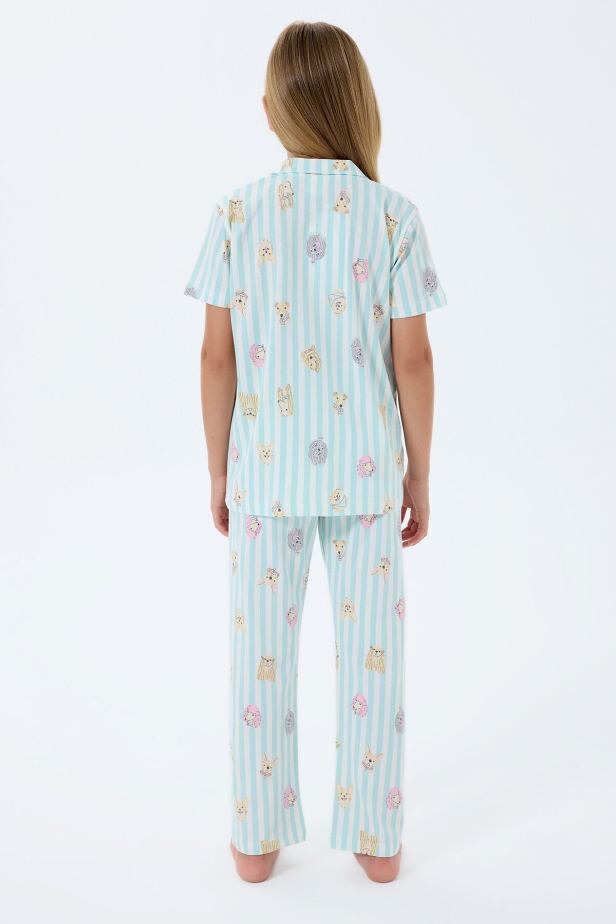 Rolypoly Kız Çocuk Yeşil Gömlek Pijama