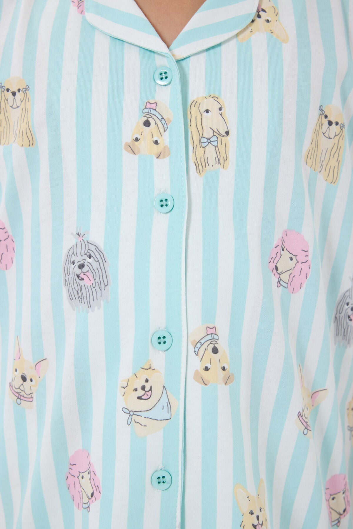 Rolypoly Kız Çocuk Yeşil Gömlek Pijama