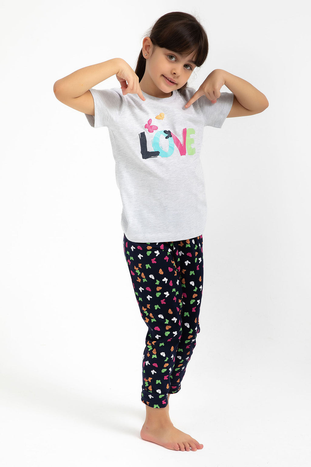 Love Karmelanj Kız Çocuk Pijama Takımı