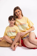 Magic Dream Açık Sarı Kız Çocuk Şort Takım