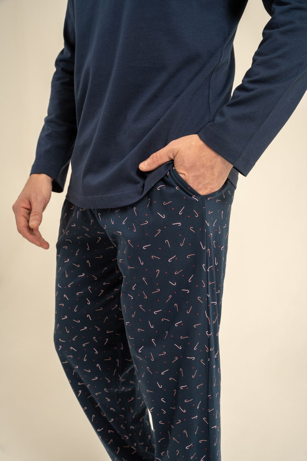 Rolypoly New Year Time Baba Oğul Lacivert Uzun Kol Pijama Takım RP3935-A-V1