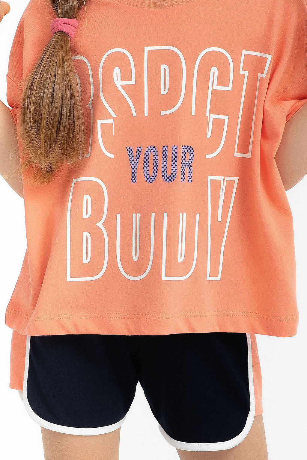 Respect Your Body Coral Kız Çocuk Şort Takım