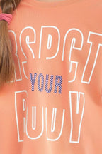 Respect Your Body Coral Kız Çocuk Şort Takım