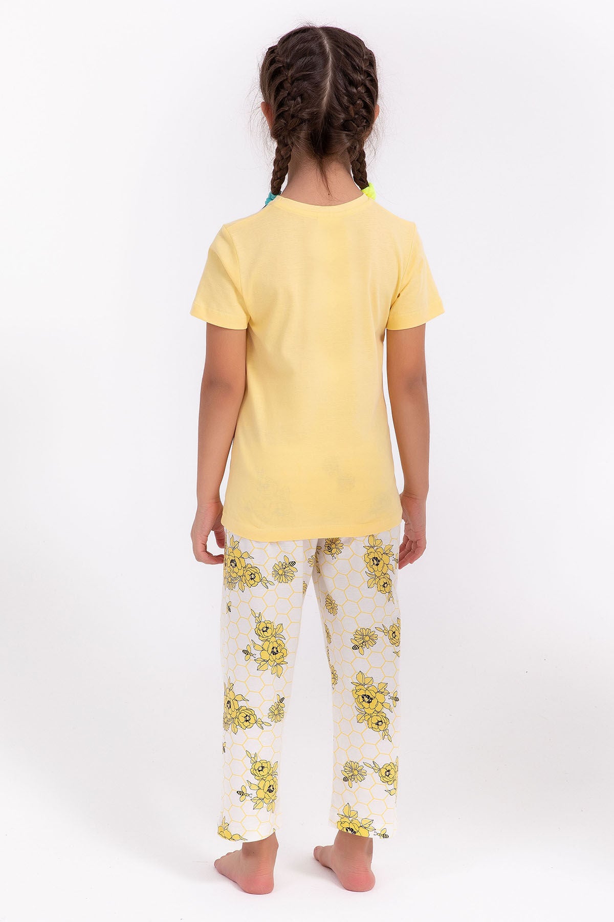 Sweet As Can Bee Açık Sarı Kız Çocuk Pijama Takımı