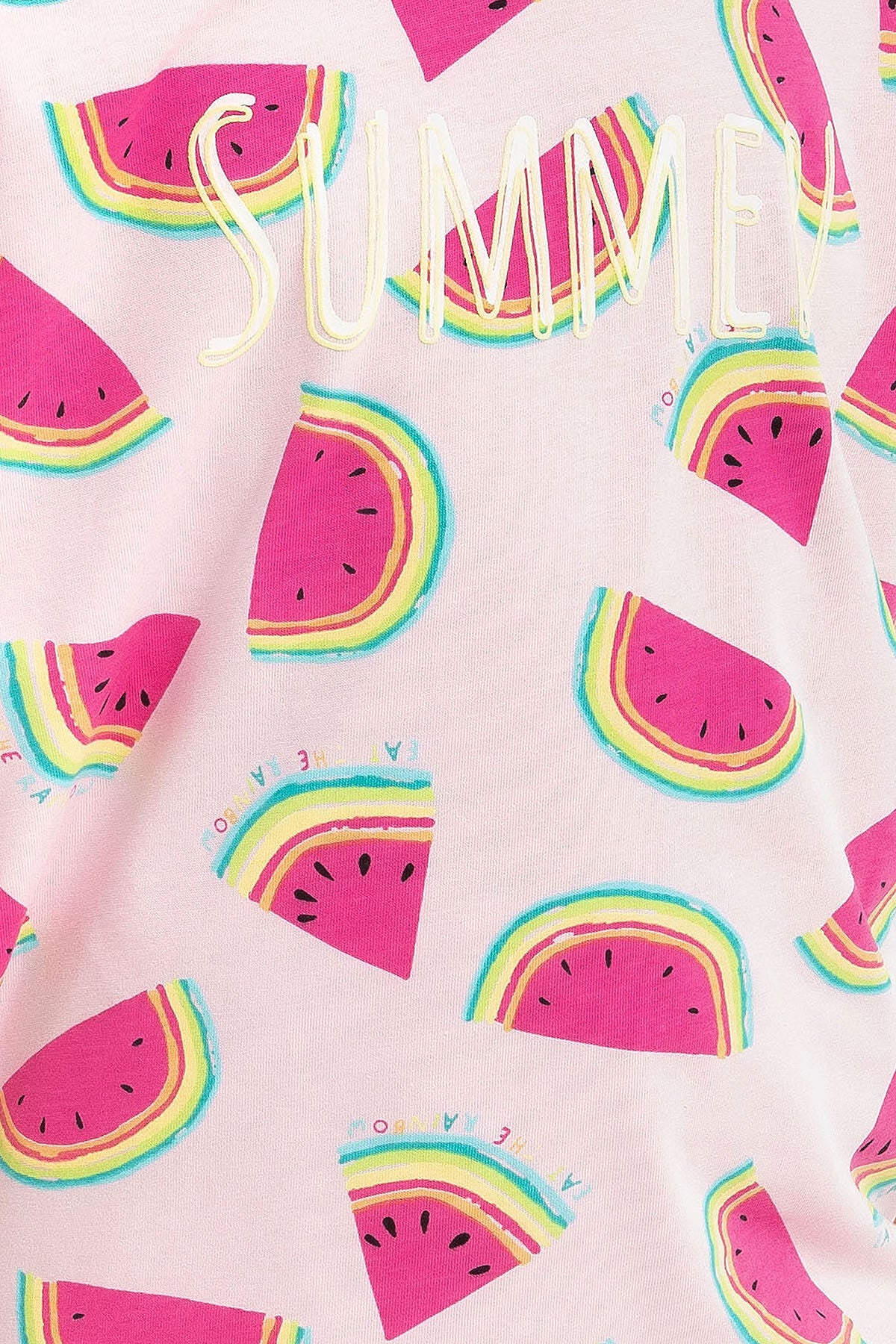 Watermelan Açık Pembe Kız Çocuk Kapri Takım
