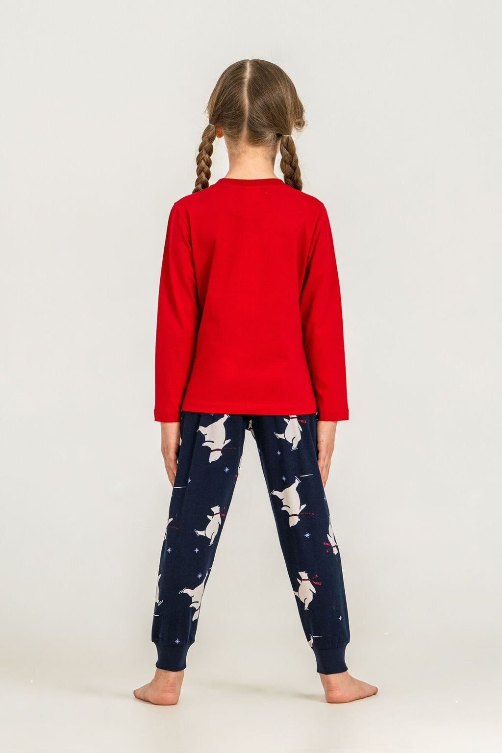 Rolypoly You Are My Everything Anne Kız Kırmızı Uzun Kol Pijama Takım RP3930-A-V1