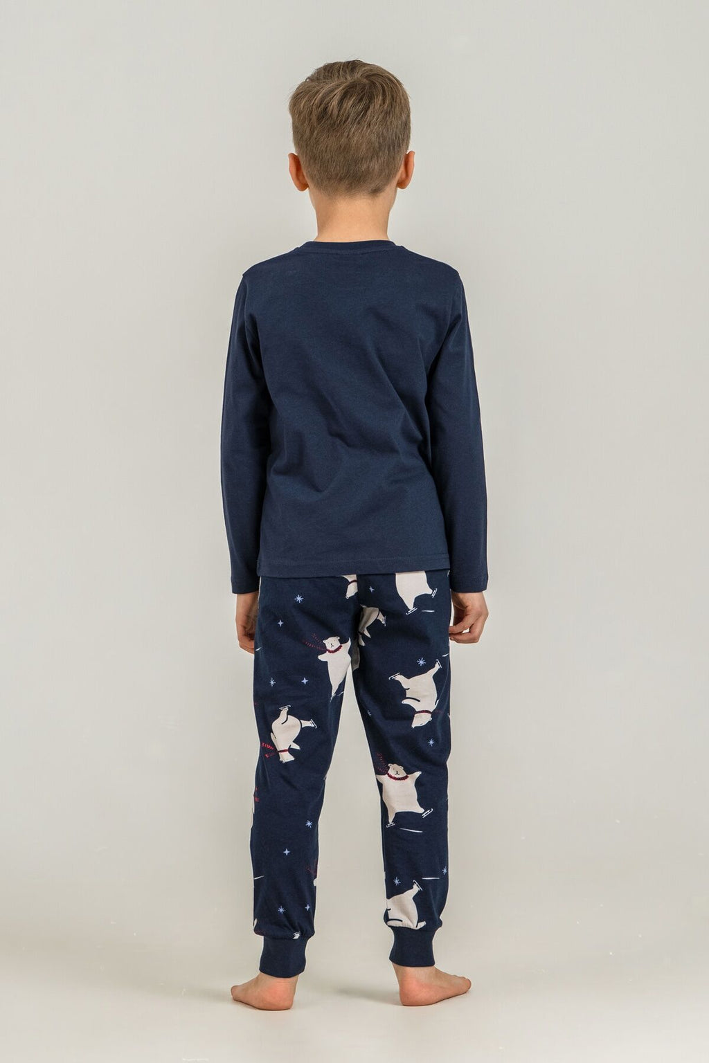 Rolypoly You Are My Everything Baba Oğul Lacivert Uzun Kol Pijama Takım RP3931-A-V1