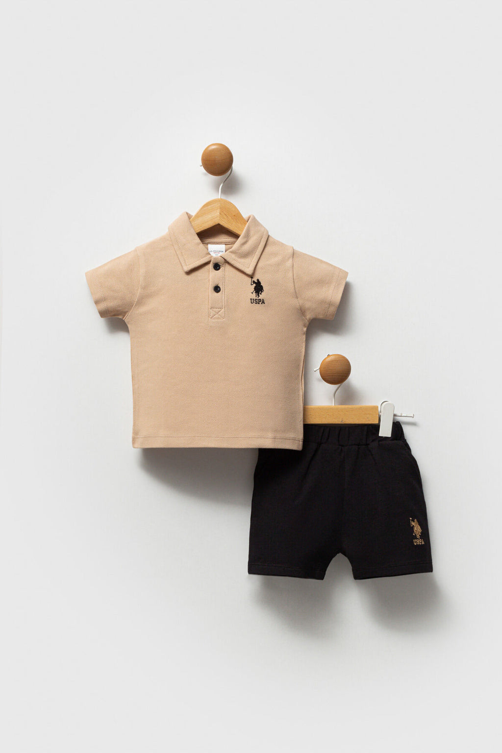 US POLO ASSN ERKEK BEBEK 2Lİ KISA KOL T-SHIRT TAKI