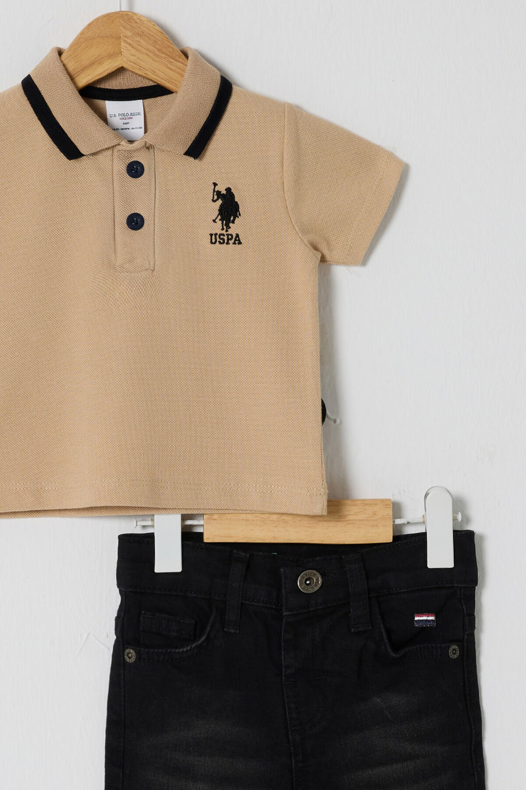 U.S POLO ASSN ERKEK BEBEK 2Lİ  PİKE T-SHIRT TAKIM