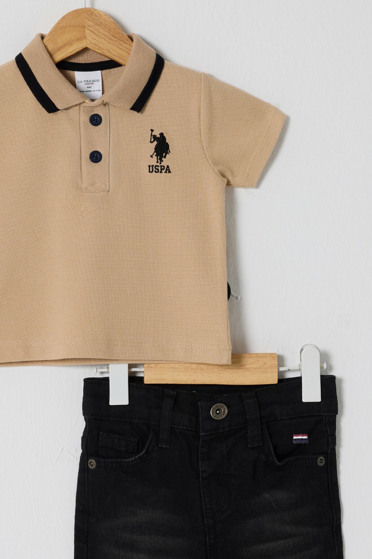U.S POLO ASSN ERKEK BEBEK 2Lİ  PİKE T-SHIRT TAKIM