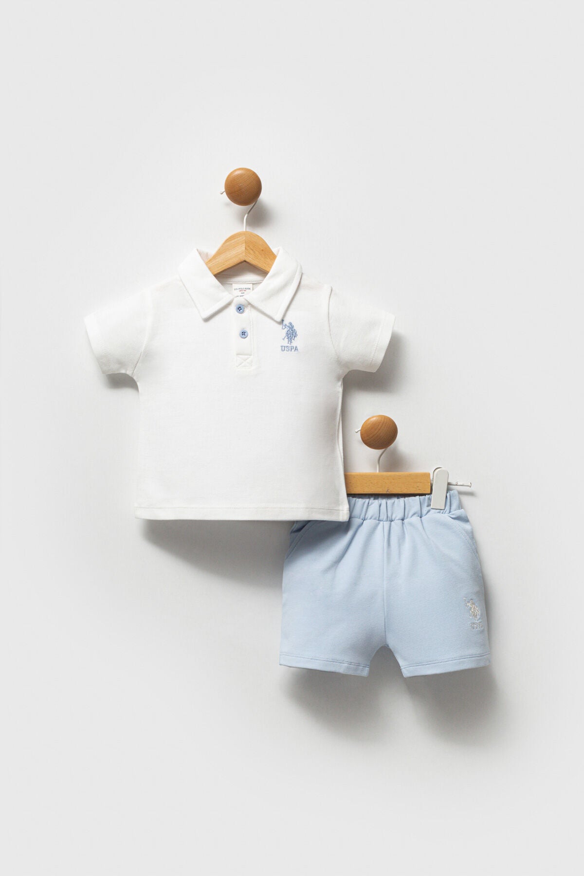 US POLO ASSN ERKEK BEBEK 2Lİ KISA KOL T-SHIRT TAKI Ürün ana görseli
