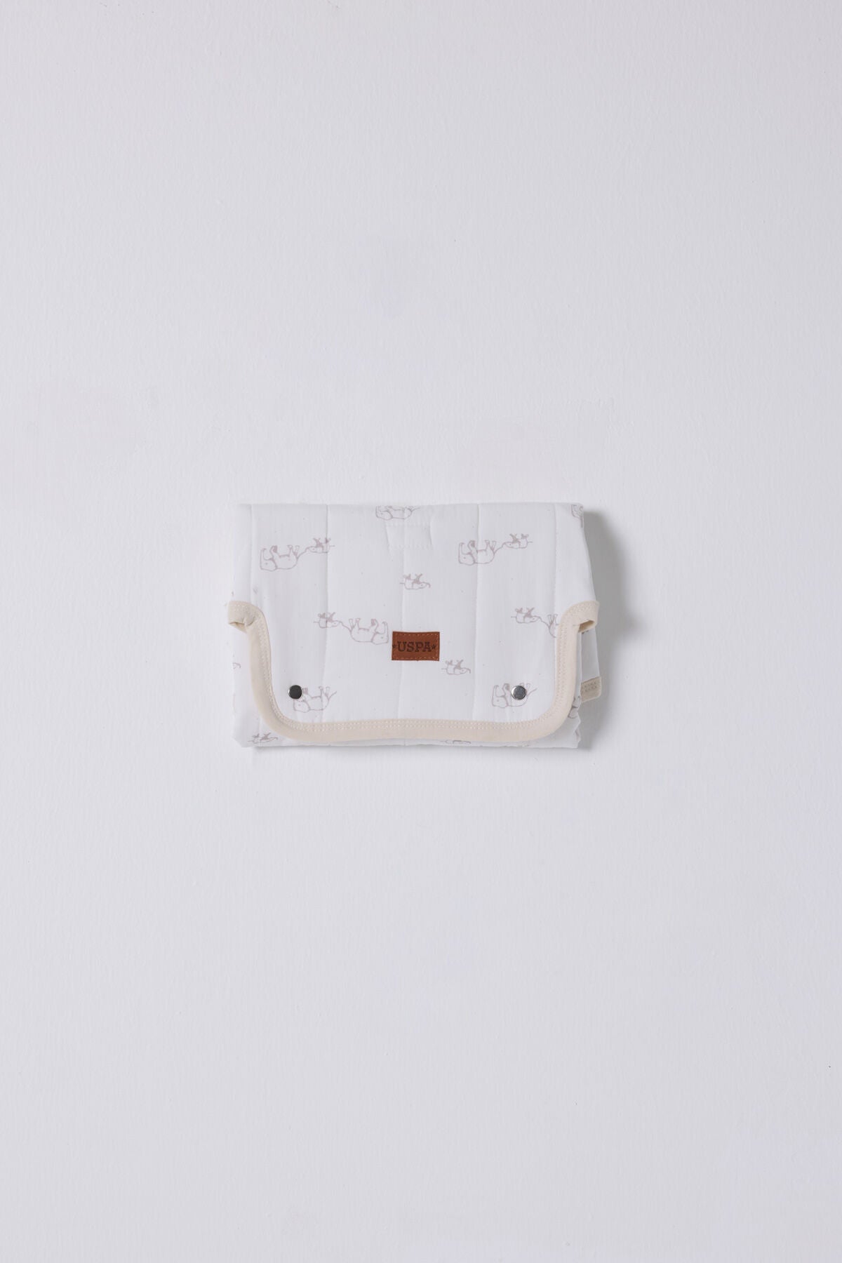 U.S. Polo Assn. Erkek Bebek Pigment Baskılı Yazlık Regular Fit Beyaz Alt Değiştirme Minderi USB2503-C-V1 Ürün ana görseli
