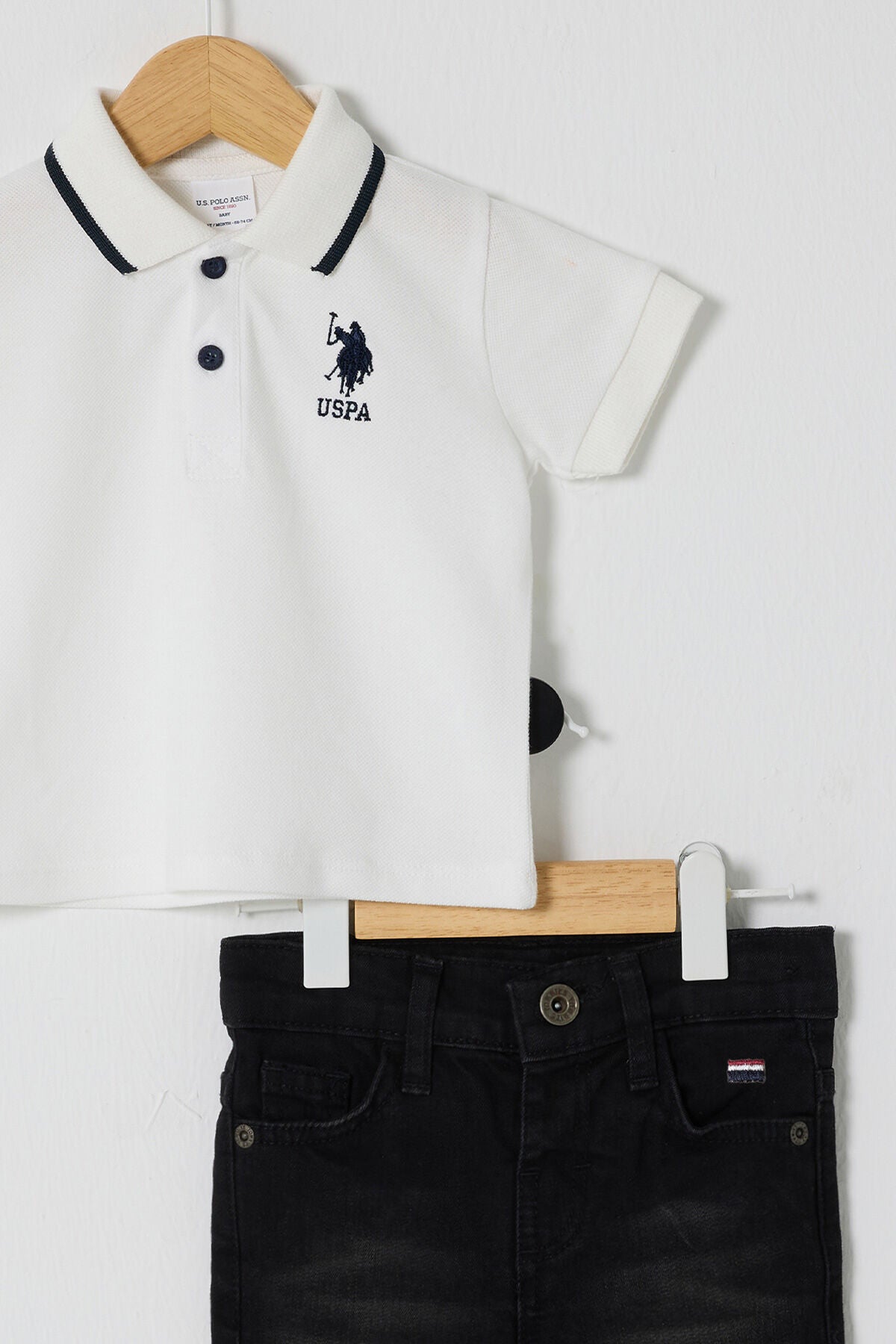 U.S POLO ASSN ERKEK BEBEK 2Lİ  PİKE T-SHIRT TAKIM