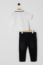 U.S POLO ASSN ERKEK BEBEK 2Lİ  PİKE T-SHIRT TAKIM