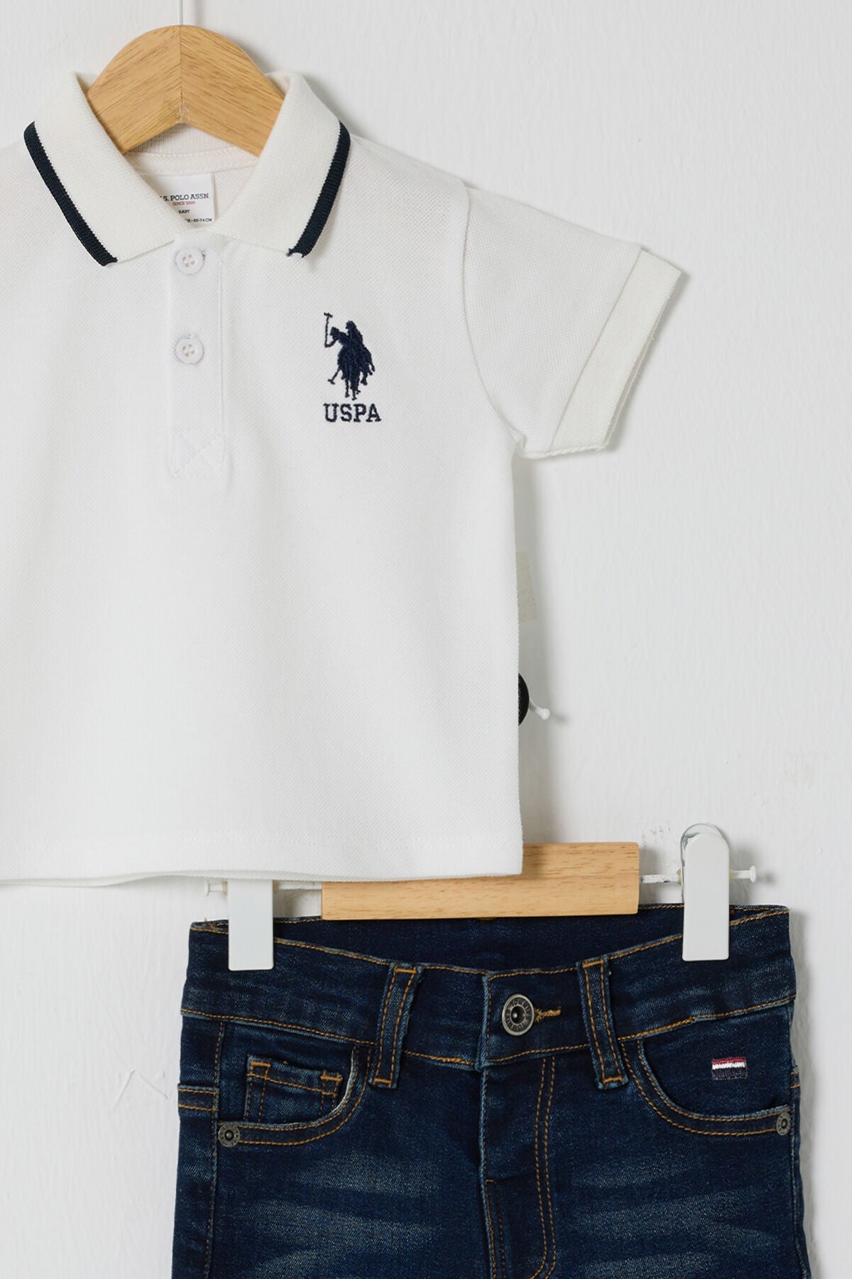 U.S POLO ASSN ERKEK BEBEK 2Lİ  PİKE T-SHIRT TAKIM Ürün ikincil görseli