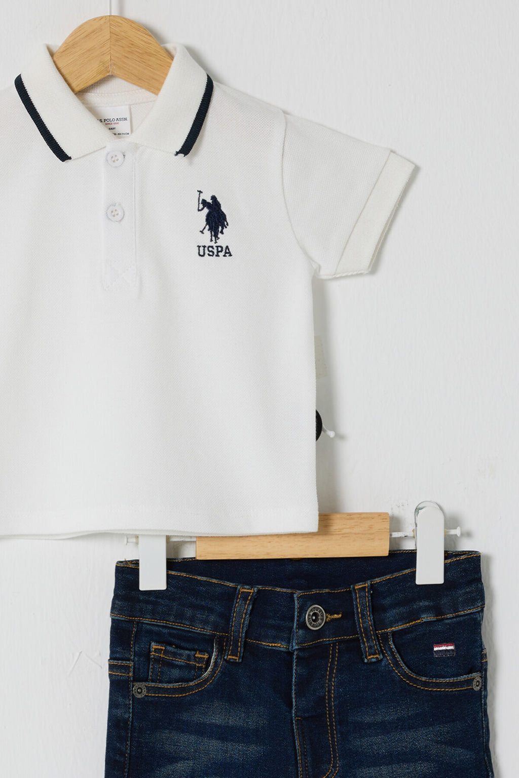 U.S POLO ASSN ERKEK BEBEK 2Lİ  PİKE T-SHIRT TAKIM