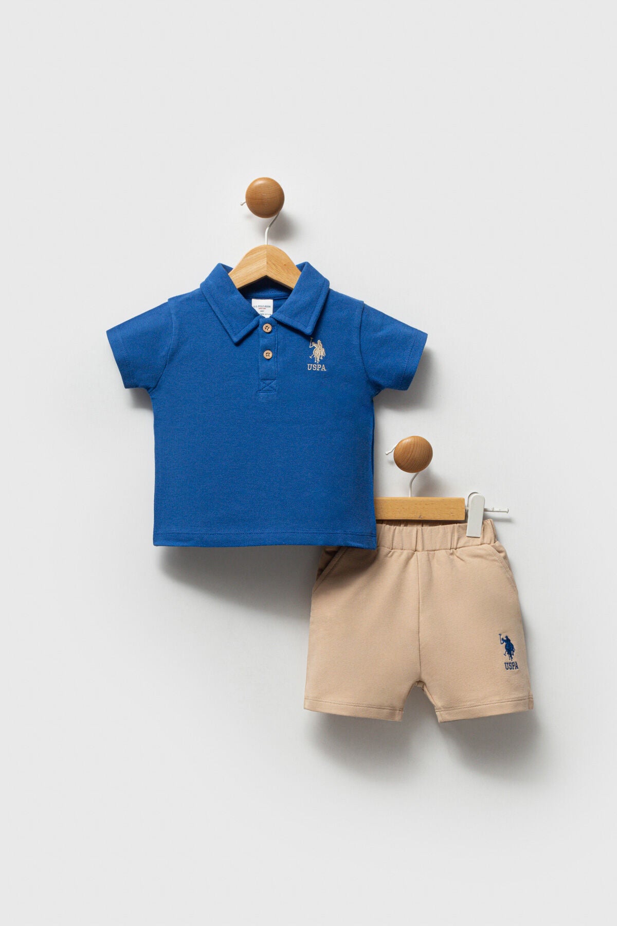 US POLO ASSN ERKEK BEBEK 2Lİ KISA KOL T-SHIRT TAKI