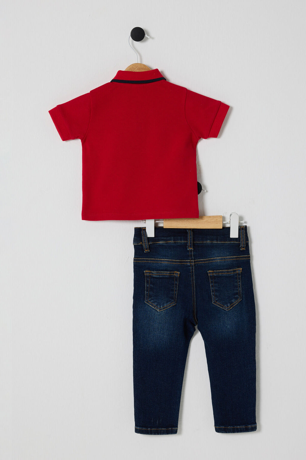U.S POLO ASSN ERKEK BEBEK 2Lİ  PİKE T-SHIRT TAKIM