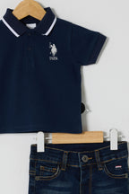 U.S POLO ASSN ERKEK BEBEK 2Lİ  PİKE T-SHIRT TAKIM