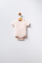 U.S. Polo Assn. Kız Bebek Bisiklet Yaka Pigment Baskılı Yazlık Regular Fit Pembe Badi Zıbın USB2353-C-V1